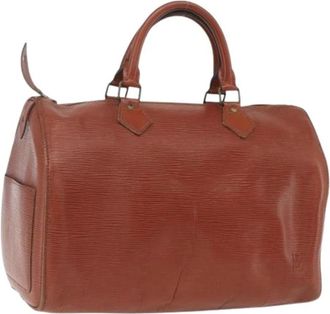 Louis Vuitton Pre-owned Vintage Handtas - Dames - Vintage Handtas - Bruin - ONE Size - Leer - Vintage