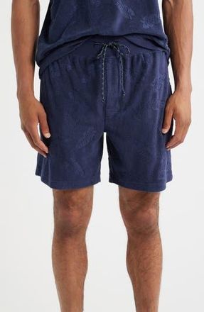 Majestic International Shadow Hibiscus Lounge Shorts in Navy Hibiscus at Nordstrom Rack, Size Xx-Large