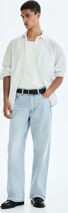 H&M Loose Jeans in Light Denim Blue at Nordstrom, Size 36 X 32