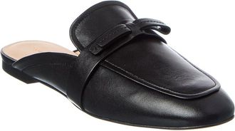 Stuart Weitzman Emma Bow Leather Mule