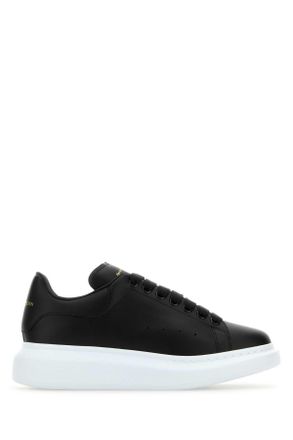 Alexander McQueen Black Leather Sneakers