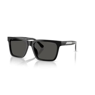 Emporio Armani Square Sunglasses - male - Emporio Armani - Sunglasses - Black - 57 MM - Accessories