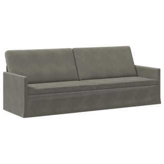vidaXL Vidaxl Divano A 3 Posti Grigio Chiaro 220 X 81 X 82 Cm