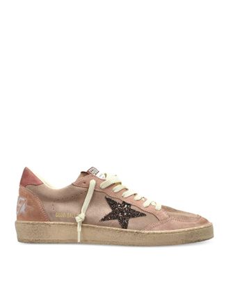 Golden Goose BALL STAR GLITTER-PATCH SNEAKERS - Golden Goose Deluxe Brand - Woman
