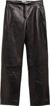 Khaite Leren broek - Zwart