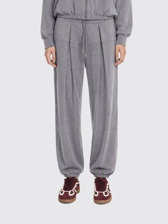 Sportmax Pantaloni jogging in misto cotone con gamba dritta