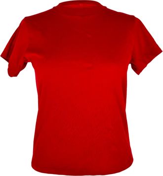The Row Knitted Blouse in Red Cashmere