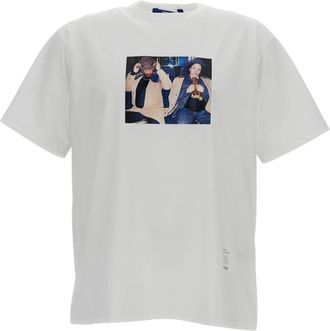 Junya Watanabe MAN T-shirt met grafische print - Heren - T-shirts - Wit - S - Katoen - Tops