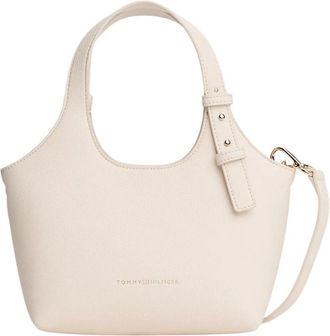 Tommy Hilfiger Dames, Tassen, Beige, Maat: ONE Size Leer