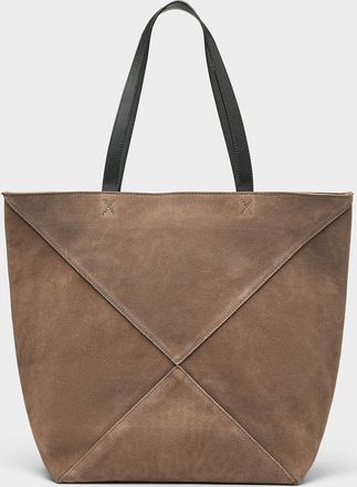Le 31 Mens Geo seam suede Tote Bag Exclusive collection from Italy