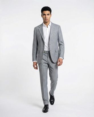Brunello Cucinelli Celeste Wool Blend Leisure Suit, Brand Size 48 (US Size 38)