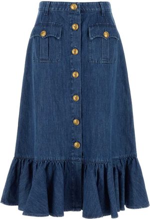 Valentino Garavani Denim Skirt