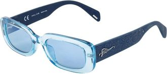 Police Blue Acetate Womens Sunglasses