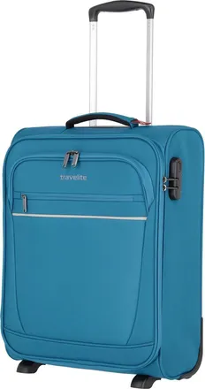 Travelite Koffer TRAVELITE Cabin Bordtrolley 39 l, Damen, Gr. B/H/T: 39cm x 52cm x 20cm 39 l, blau (t&uuml;rkis), Koffer Koffer