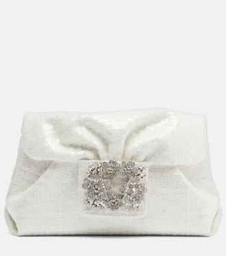 Roger Vivier Clutch Efflorescenza Micro con paillettes