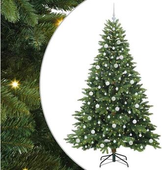 vidaXL &Aacute;rbol De Navidad Artificial Con 300 Led Verde 210 Cm Pe Y Pvc Vidaxl
