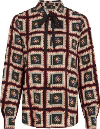 King Louie Maisie Blouse Melrose - Dames - Blouses & Shirts - Veelkleurig - Maat: S Viscose