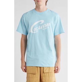Icecream Script Logo Graphic T-Shirt in Crystal Blue at Nordstrom Rack, Size Xxx-Large