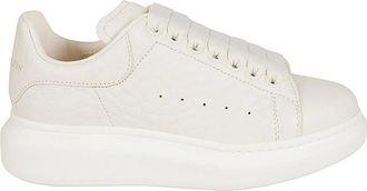 Alexander McQueen Off-White Leren Sneakers met Logo - Dames - Sneakers - Wit - 35 EU - Schoenen