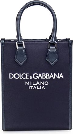 Dolce & Gabbana Dolce & Gabbana Small Nylon Tote Bag With Logo