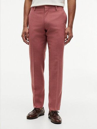 Tommy Hilfiger Regular Canvas Trousers With Linen