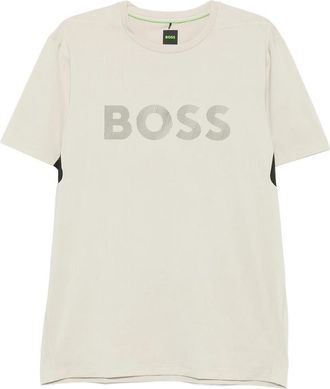HUGO BOSS Logo-print Panelled T-shirt