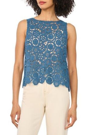 1.State Open Knit Tank in Real Teal at Nordstrom Rack, Size X-Small