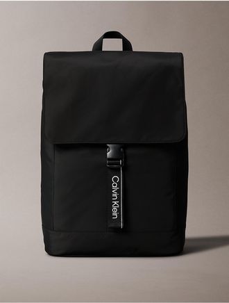 Calvin Klein Calvin Klein Womens CK Sport Flap Backpack - Black - OS