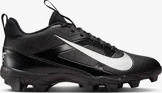 Nike Mens Alpha Menace Shark 4 Cleats Shoe - Wide In Black/metallic-Silver