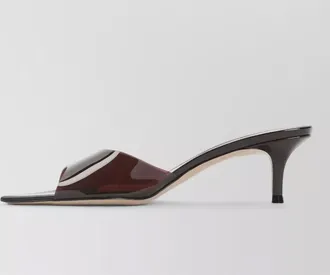 Gianvito Rossi elle 55 pointed toe patent mules