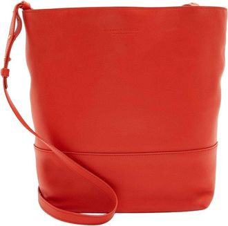 Bottega Veneta Red Leather Bucket Bag (Authentic Pre-Loved)