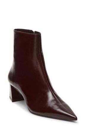 Steve Madden Ashli Pointed Toe Bootie in Wine Leather at Nordstrom Rack, Size 9.5