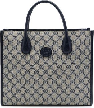 Gucci Pre-owned Gucci Small GG Supreme Interlocking G Tote Ladies EFFJZSVAASFH5M6R