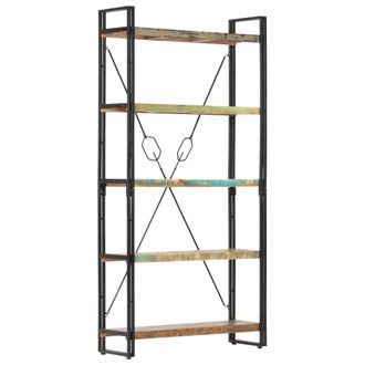 vidaXL Vidaxl - Estanter&iacute;a De 5 Niveles De Madera Maciza Reciclada 90x30x180 Cm