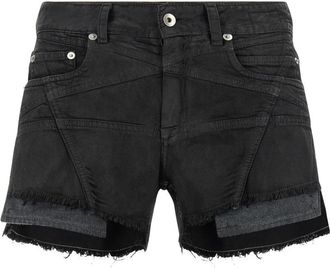 Rick Owens Black Lana Cut Offs shorts