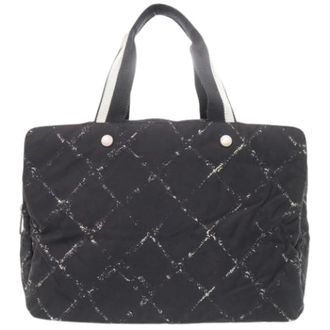 Chanel Pre-owned Boston Bag - Dames - Vintage Shopper - Zwart - ONE Size - Nylon - Vintage