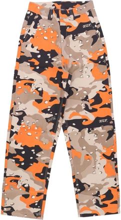 HUF Camo Skate Pant X-girl Samenwerking Broek - Dames - Straight fit broeken - Veelkleurig - W32 - Katoen - Broeken