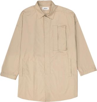 AMBUSH Beige Katoenen Shirt met Logo Detail - Heren - Zomerjassen - Beige - M - Katoen - Jassen