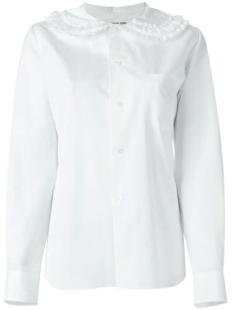 Comme Des Garçons Peter Pan collar blouse - women - Cotton - M - White