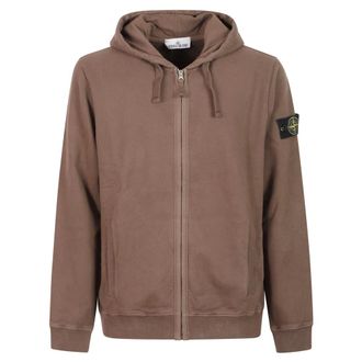 Stone Island Sudadera con capucha de corte regular - Sweatshirts & Hoodies - Hombre - Marr&oacute;n - 2XL
