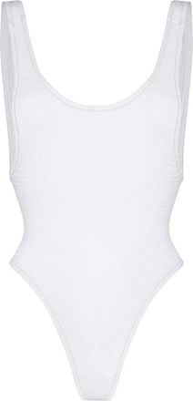 Reina Olga Costume da bagno elasticizzato - Bianco