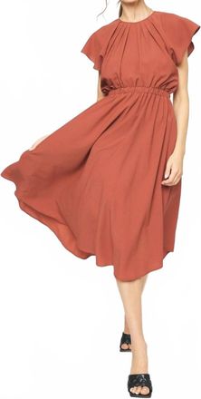 Entro Sienna Breeze Dress In Rust
