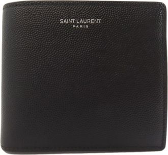 Saint Laurent Black Leather Wallet (Bi-Fold) (Pre-Owned)