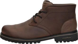 Skechers Slip-ins Quintero - Damien - Heren - Veterlaarzen - Bruin - 42 EU - Leer - Schoenen