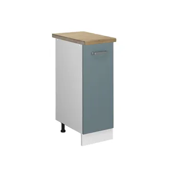 Vicco Armario De Farmacia R-line, Gris Azulado, 30 Cm, Et Roble