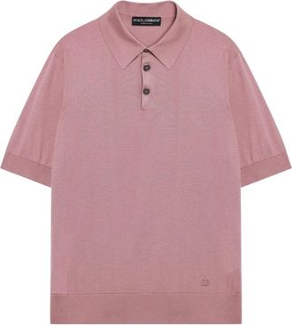 Dolce & Gabbana Polo - Heren - Polos - Roze - M - Tops