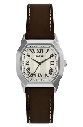 Fossil Harlow Watch, 33mm in Brown at Nordstrom