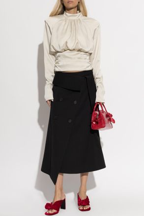 R&oacute;he Asymmetrical Skirt, Womens, Black