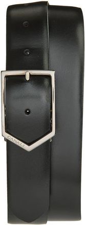 Canali Leather Belt in Black at Nordstrom, Size 42 R