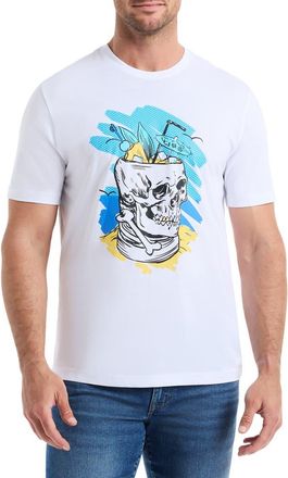 Robert Graham Tiki Skull Graphic T-Shirt in White at Nordstrom Rack, Size X-Large